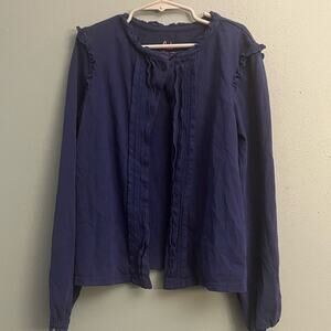 Boden Lace Trimmed Knit Cardigan